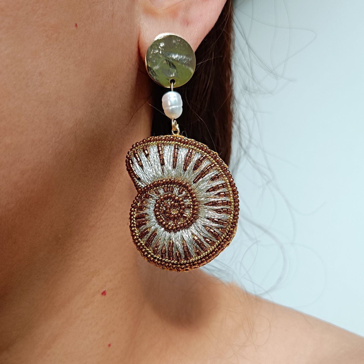 Boucles d'oreilles Ammonita