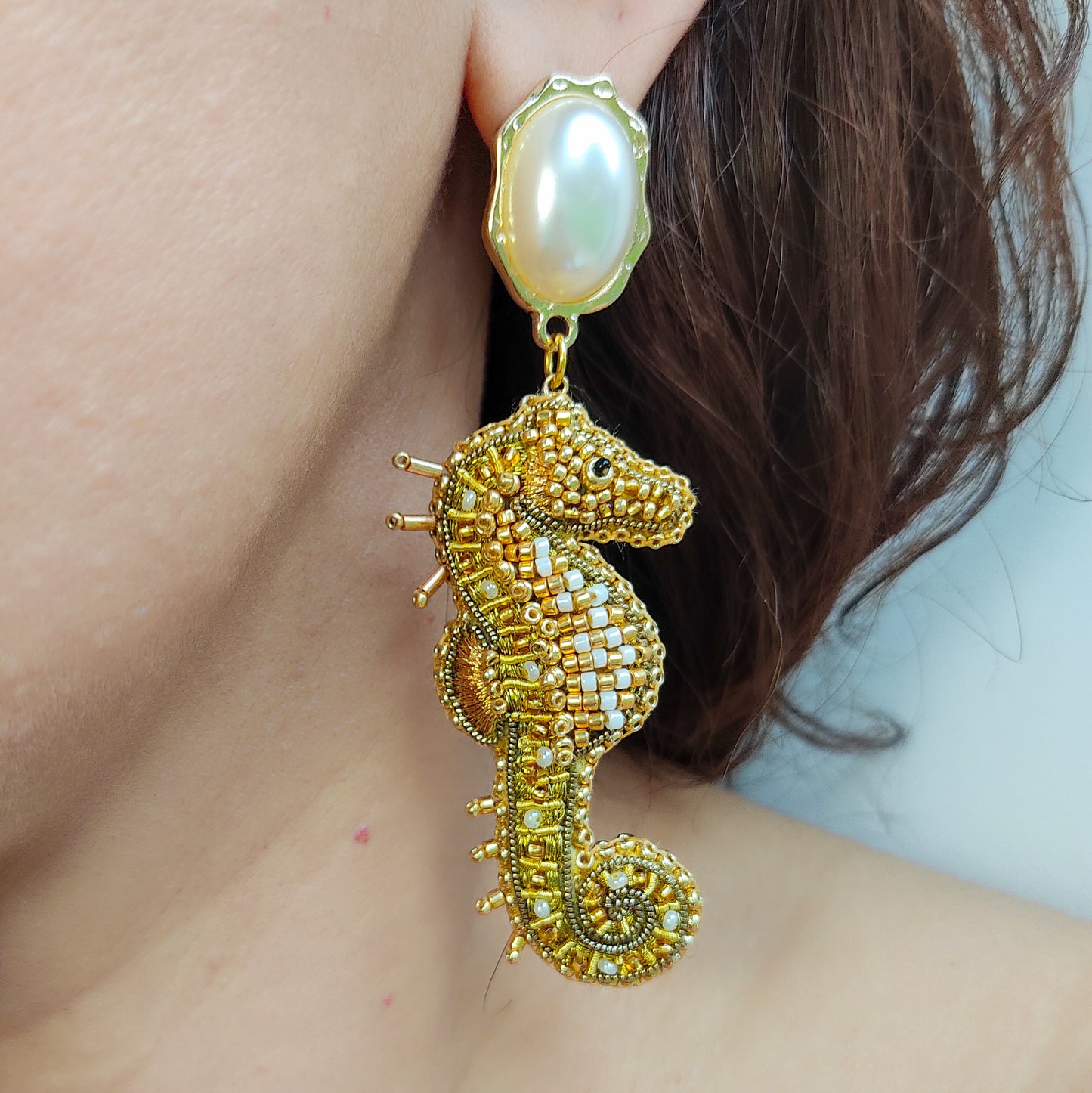 Boucles d'oreilles Hippocampe