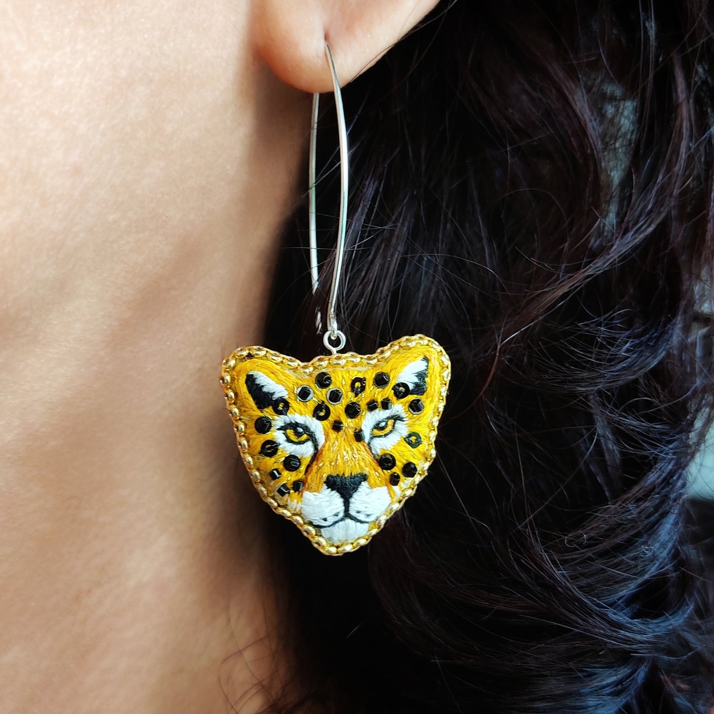Boucles d'oreilles mini Jaguar