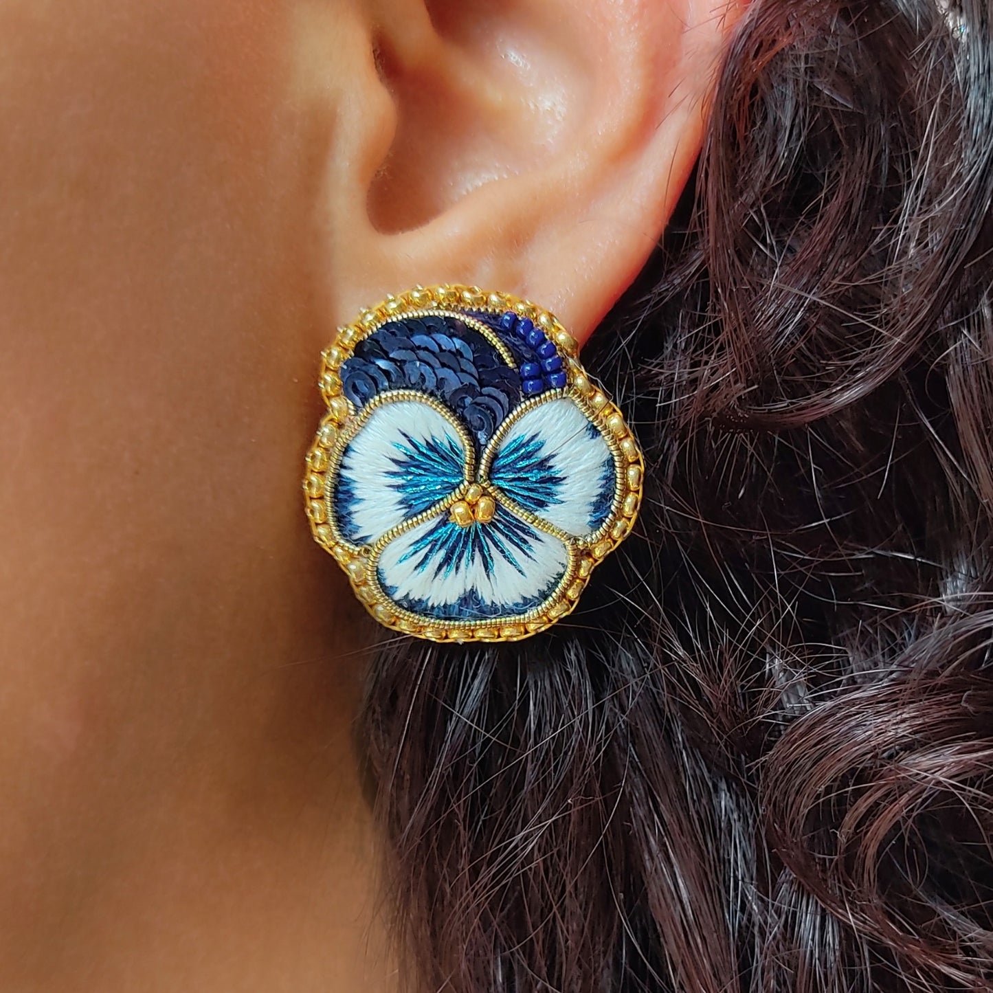 Boucles d'oreilles Les Pensées