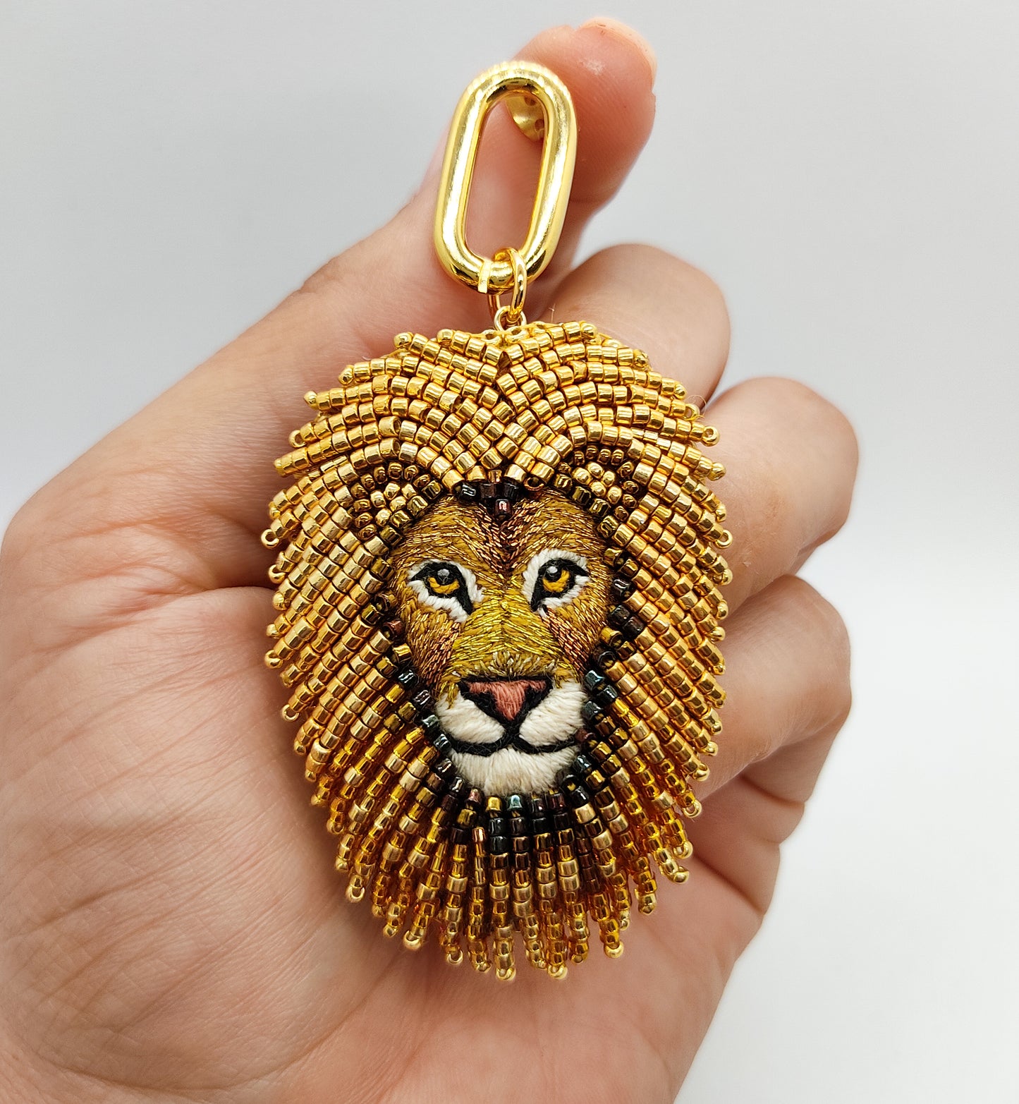 Boucles d'oreilles Lion
