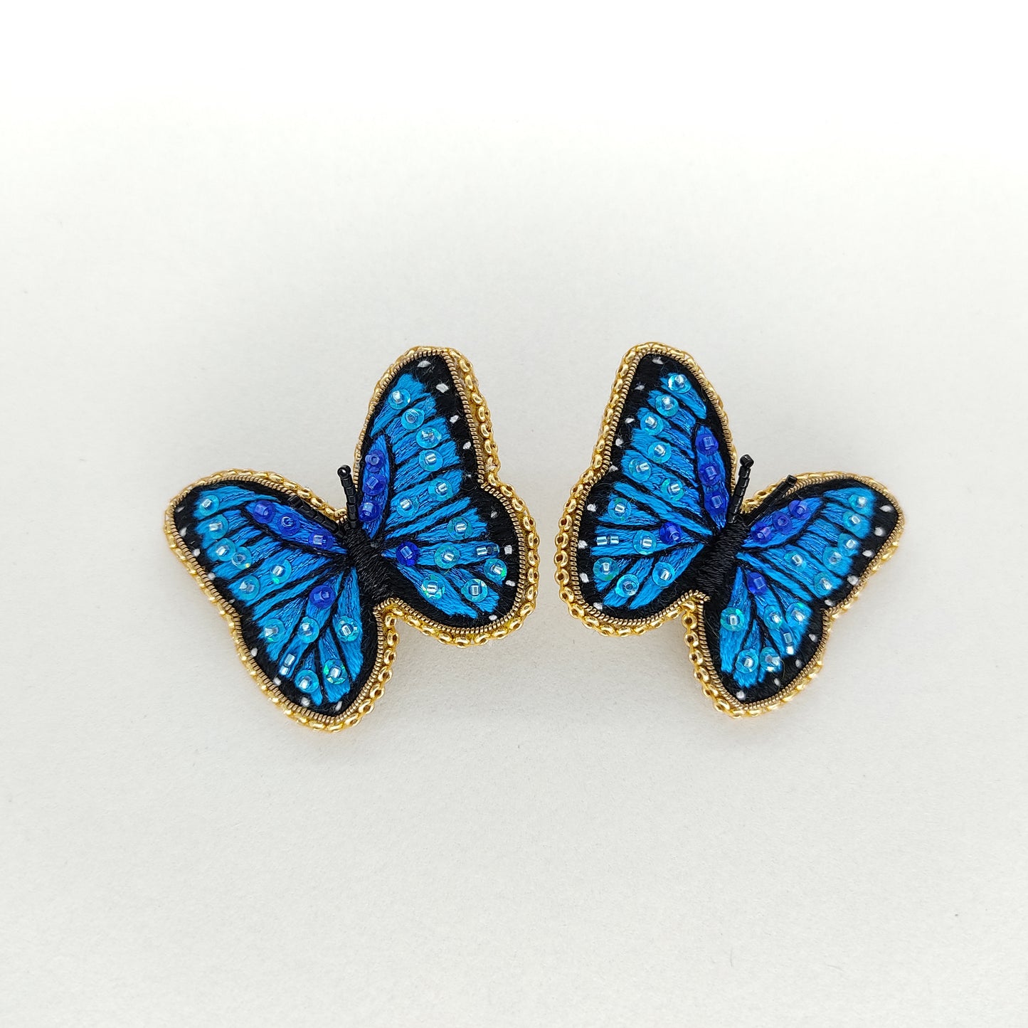 Boucles d'oreilles Morpho
